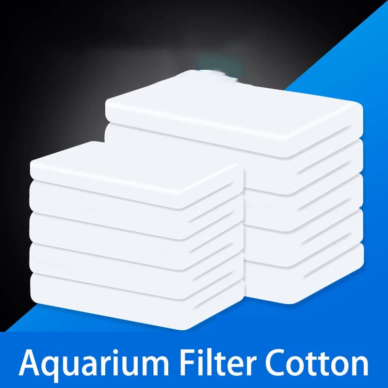 Filtre d'aquarium en coton blanc, haute perméabilité, éponge à eau purifiée, cryptage et épaississement