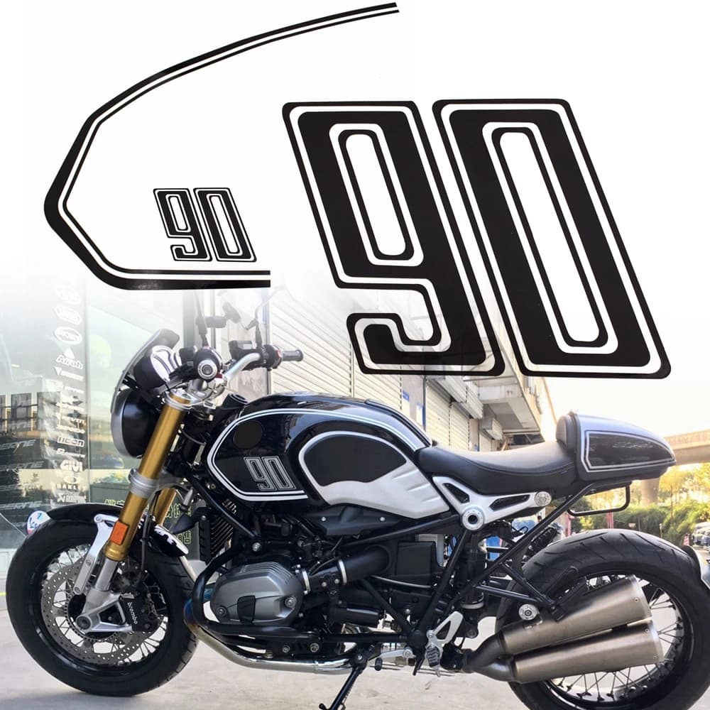 Moto reflechissante Autocollant Imperméable À L'eau de Gaz Réservoir de Mazout Housse De Protection pour Autocollants Pour BMW R NINE T Racer