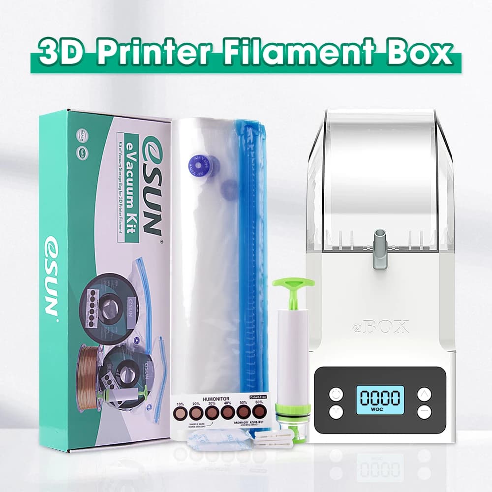Kit de sacs de séchage pour impression 3D ESUN, pour bobines de filament PLA, PETG, TPU, scellés sous vide, pour garder au sec et éviter l'humidité