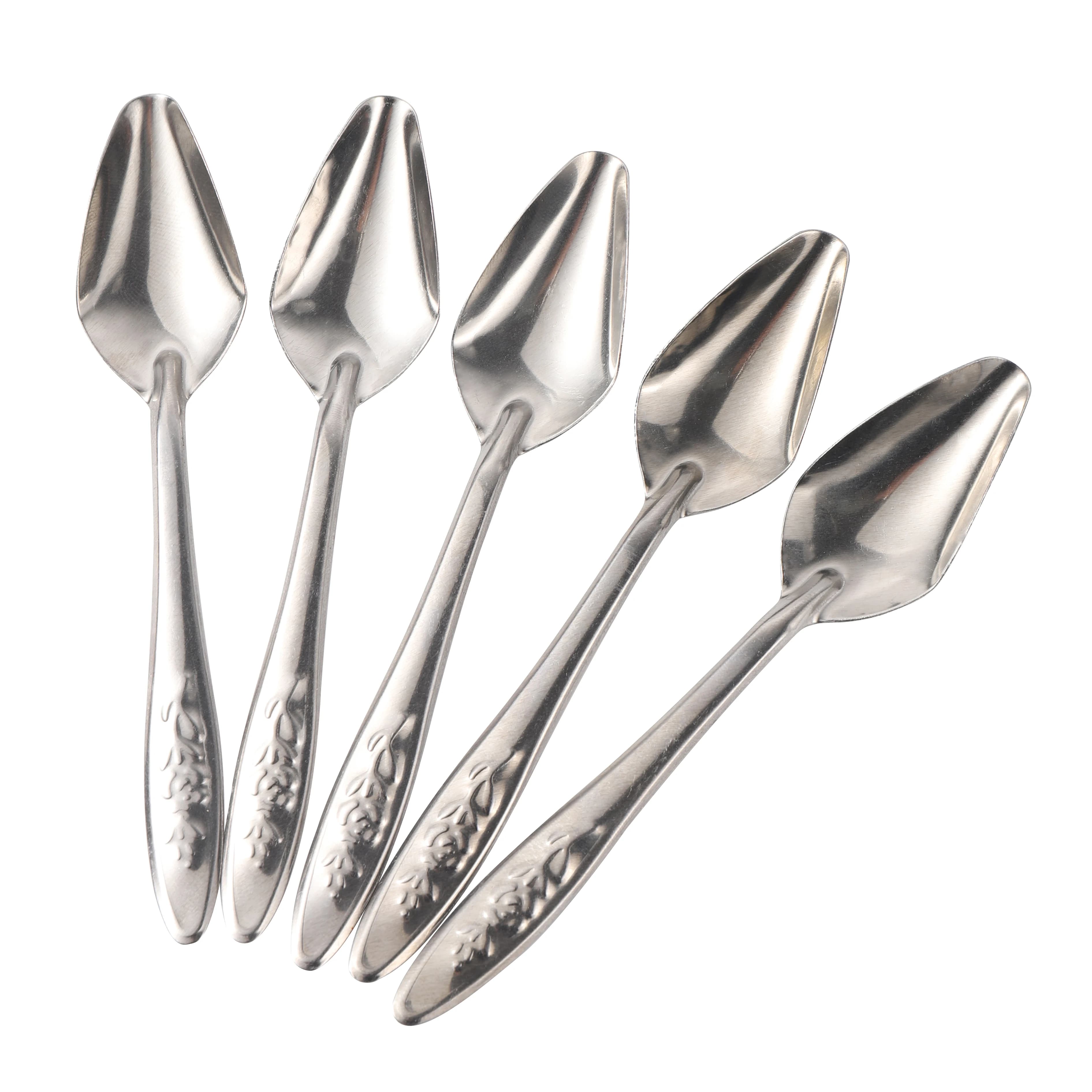 Cuillère d'alimentation Portable pour bébé oiseau, 5 pièces, cuillère d'alimentation pour perroquet, en acier inoxydable, cuillère d'alimentation pour lait en poudre, nourriture pour oiseaux