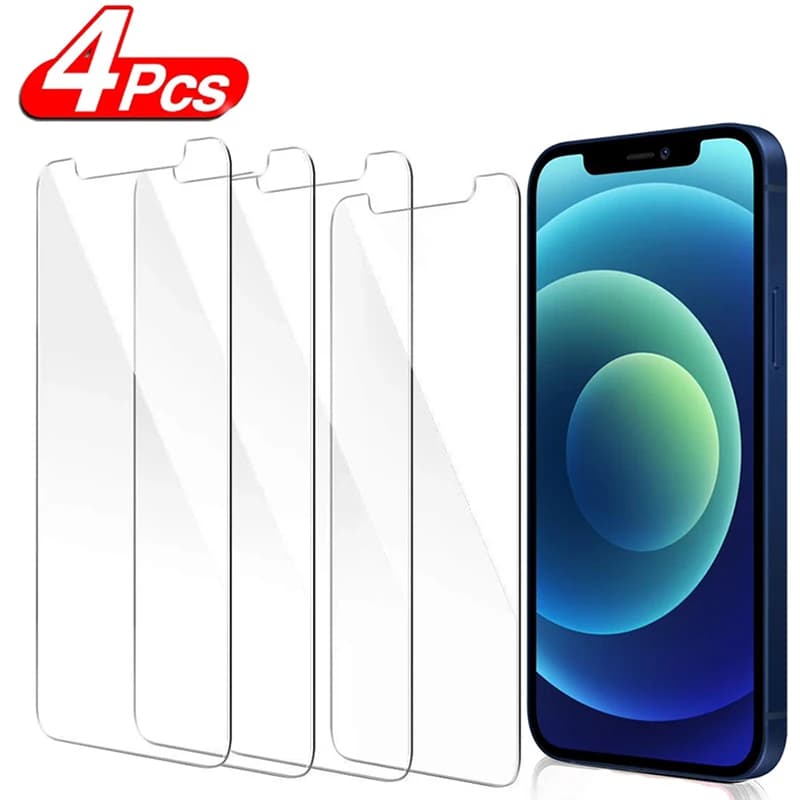2/4 pièces de protection d'écran en verre trempé HD pour iPhone 16e 17e /11 12 13 Pro Max 12 Mini, compatible avec iPhone 6S 7 8 Plus /XR XS Max/SE 2020