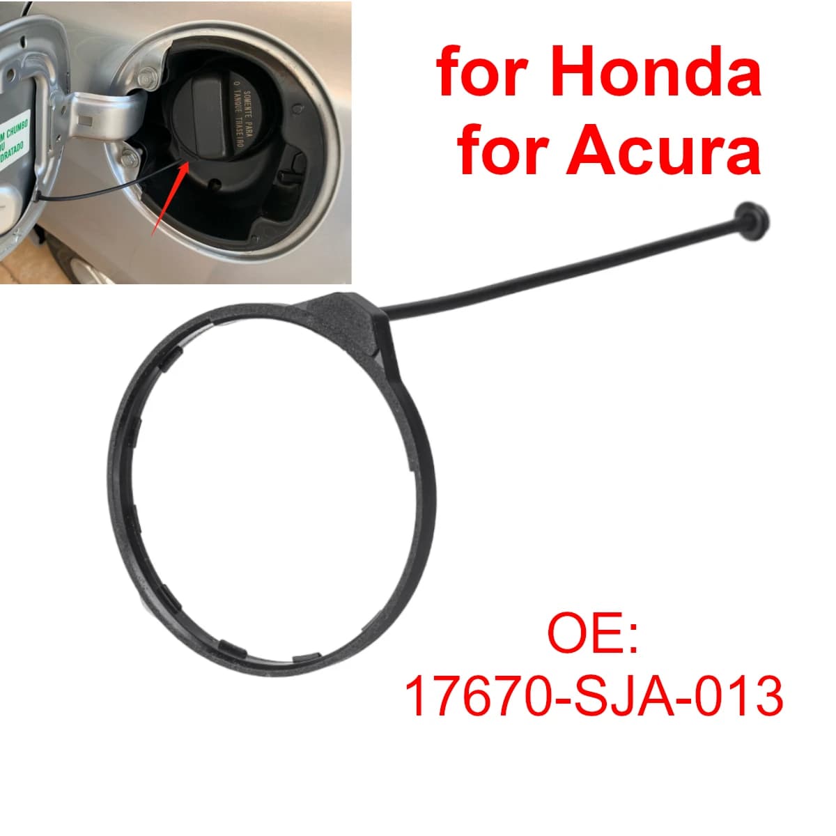 17670SJA01 pour Honda Civic CRV Accord Jazz City Odyssey pour Acura – Bouchon de réservoir de carburant essence/diesel avec anneau