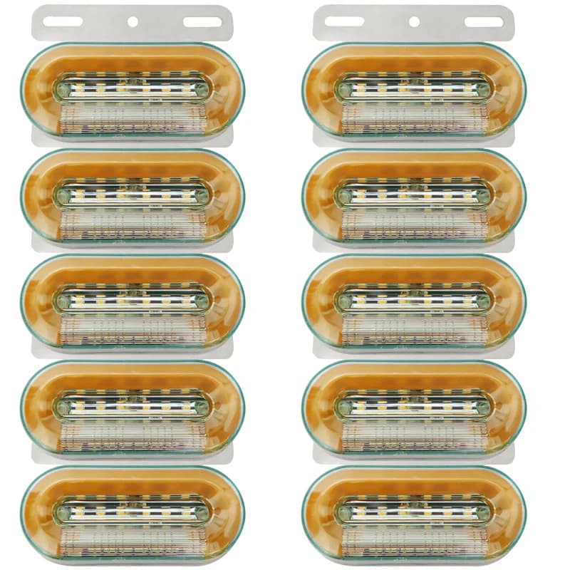 10 pièces 24V feux de position latéraux de camion feux externes de voiture indicateur de Signal lampe avertissement feu arrière remorque camion camion accessoires