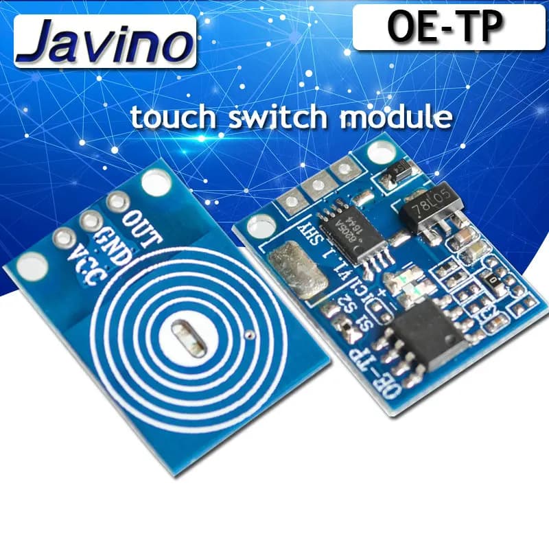 1/5/10 pièces OE-TP bouton tactile capacitif module de commutation tactile capteur tactile numérique LED sans pôle gradation 10A DC 5-12V