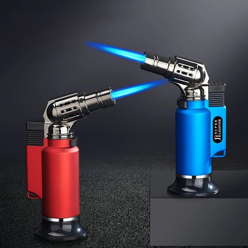 Briquets à gaz turbo coupe-vent en métal pour hommes, accessoires pour fumeurs, cuisine, bijoux, soudage, Laguna UP, gadgets