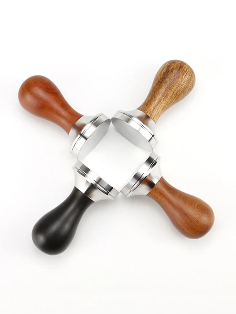 Doseur à café 41mm 49mm 51mm 53mm 57.5mm 58.35mm, manche en bois, acier inoxydable, Delonghi Breville Barista, accessoires pour expresso