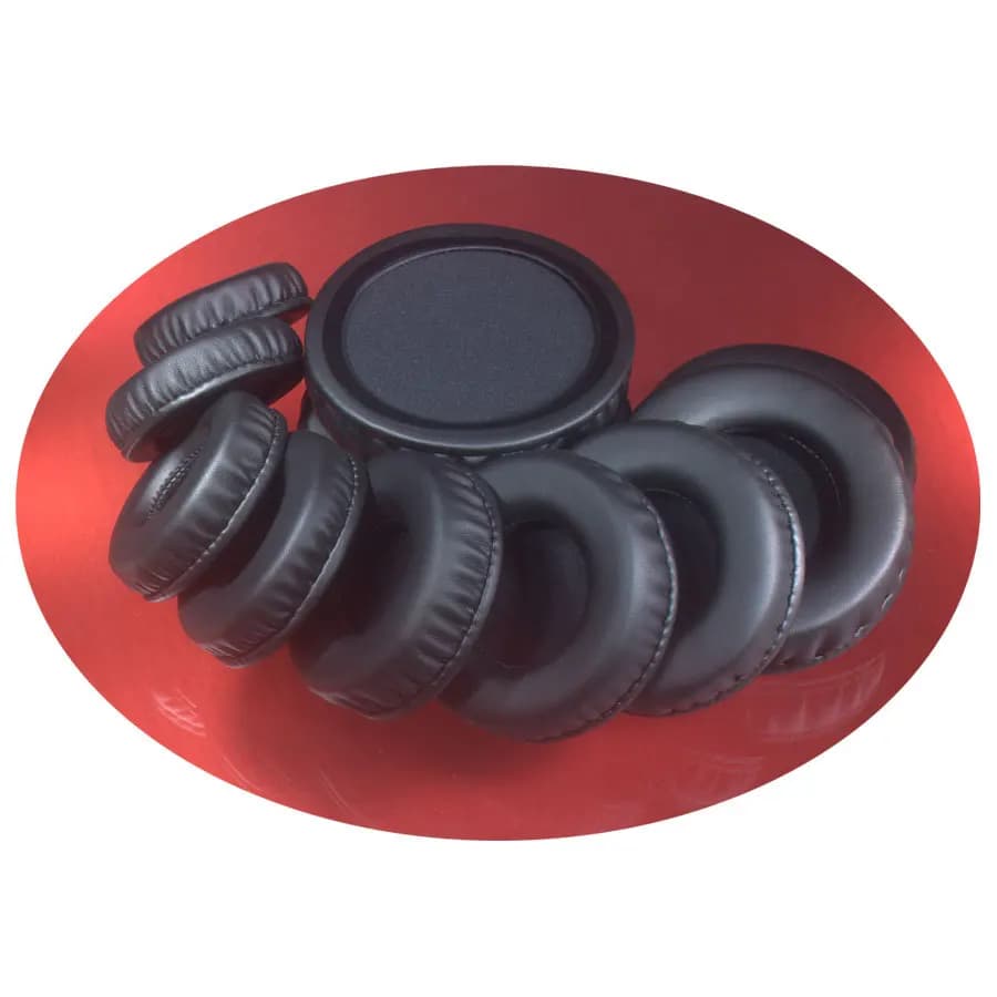 Oreillettes en mousse PU souple, noir et blanc, 50MM-110MM, 60mm-70mm, coussins pour AKG Sennheiser pour casque Audio-Technica