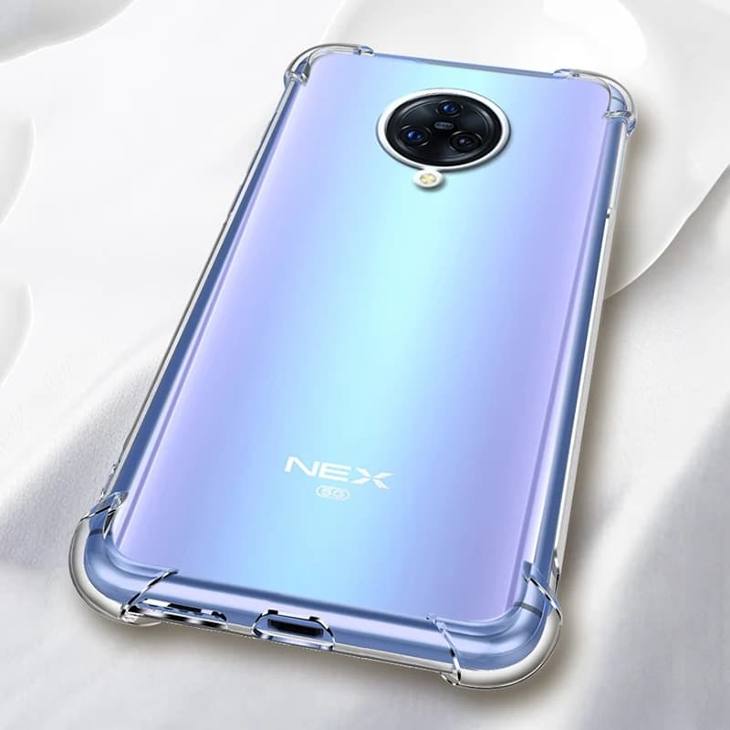 Coque arrière transparente en silicone TPU souple mince antichoc, compatible avec vivo NEX 3 S7 Dock 5G S5 l's V11 V15 V17 V19 V20 Pro Y17 Y15 Y50