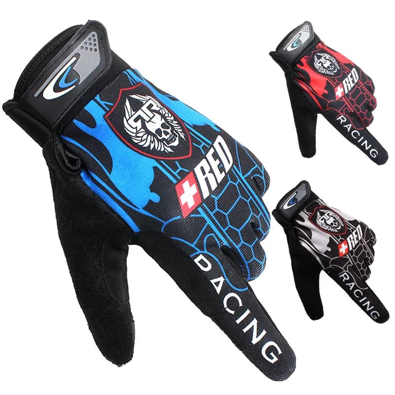 Gants pour hommes été printemps loup crâne respirant antidérapant écran tactile cyclisme sport moto exercice femmes gants de course