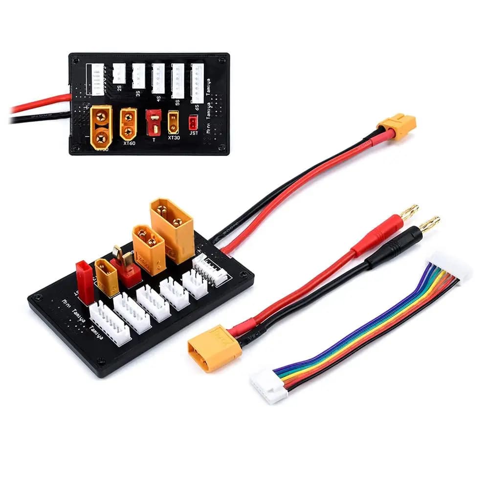 HOBBYMATE – carte de charge de batterie Lipo XT30 XT60 XT90, connecteur JST T, équilibre parallèle 2-6S, pour Imax B6 B6AC IDST