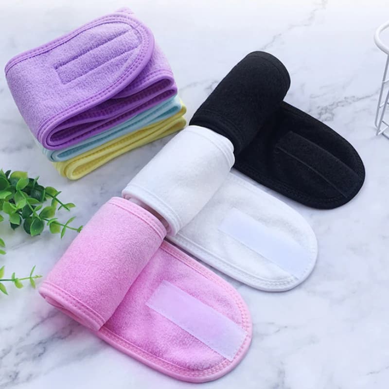 Bandes de tête réglables large bandeau Yoga Spa bain douche maquillage lavage visage bandeau cosmétique pour femmes dames accessoires de maquillage
