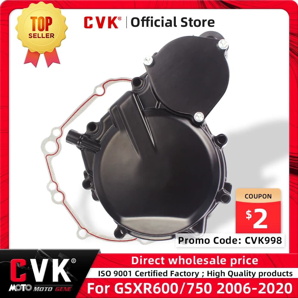 CVK couvercle latéral de moteur Stator de moteur coque de carter pour SUZUKI GSXR600 GSXR750 GSX-R 600 750 2006 2007 2008 2009 2010 2011 K6 K8