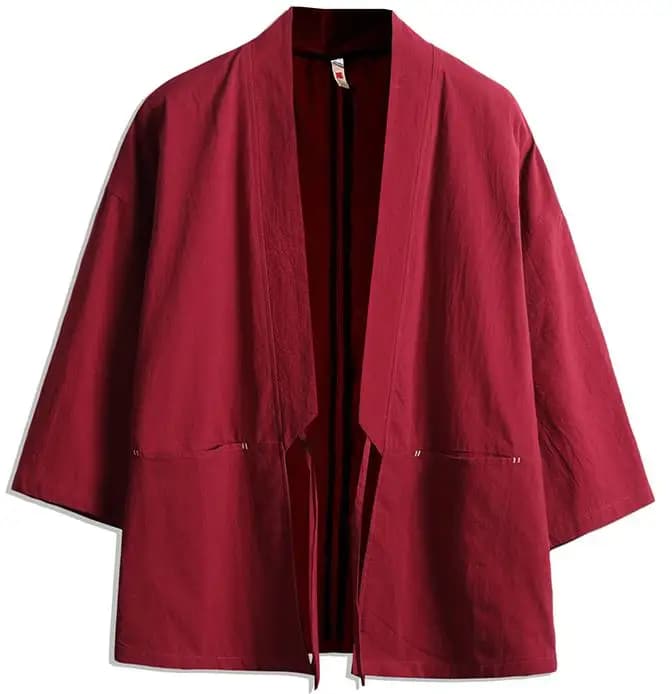 Cardigan Kimono japonais Haori Yukata pour hommes, grande taille, vêtements d'extérieur décontractés, Costume de samouraï, vêtements de plage d'été