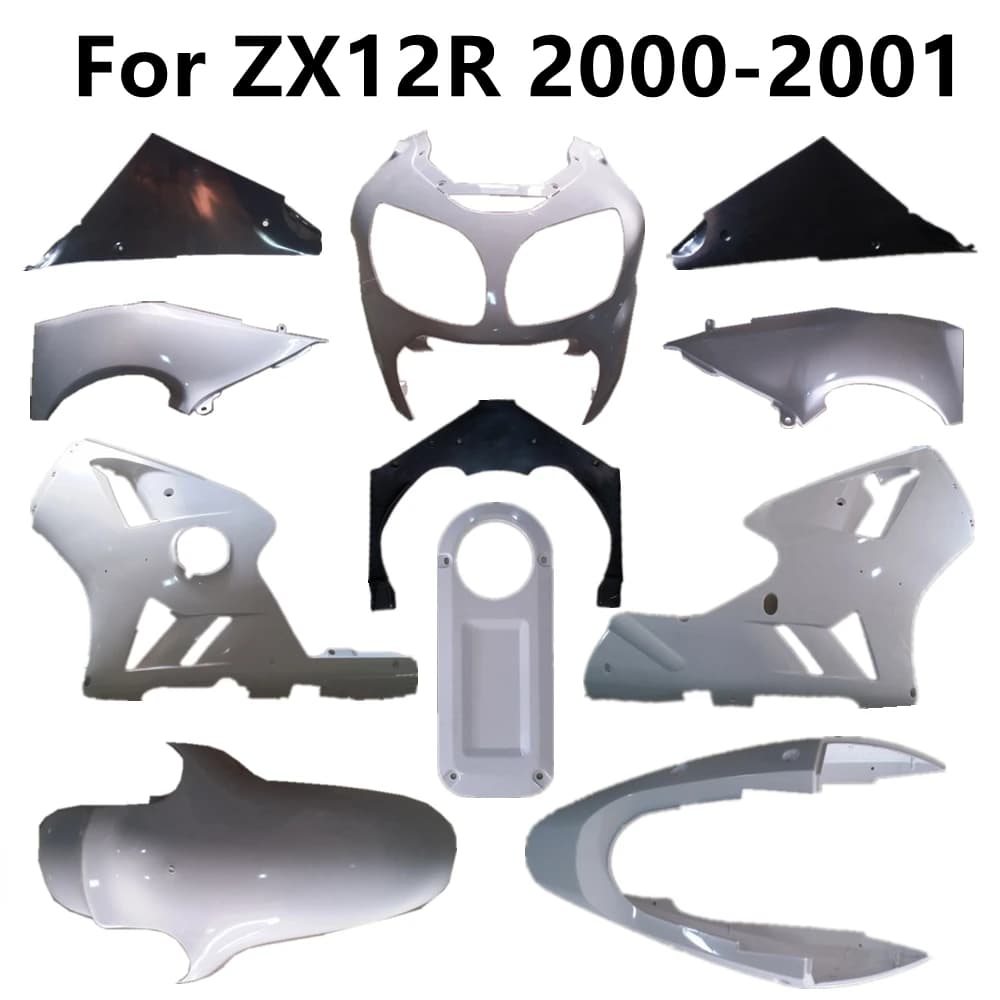 Composants de Carénage Non Pehonneur pour Moto ZX12R 12R 2000-2001 00-01, Pièces en Plastique ABS pour Capot