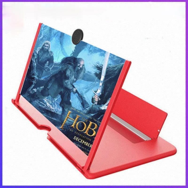 Loupe d'écran de téléphone portable version HD, support de téléphone portable 3D monté créatif, 12 ", 2X, 3X