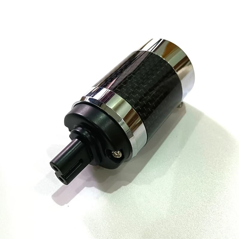 Prise d'alimentation Hifi Audio Figure 8 C7, fibre de carbone, rhodium, amplificateur plaqué or, cordon d'alimentation secteur électrique, prise de connecteur IEC