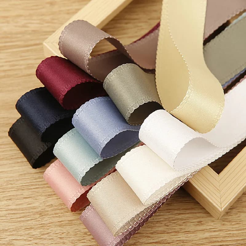 Ruban d'emballage en coton, 256 couleurs rouge vert noir, matériel pour documents, nœuds artisanaux, fournitures d'accessoires pour bébé, 10 15 25 38mm