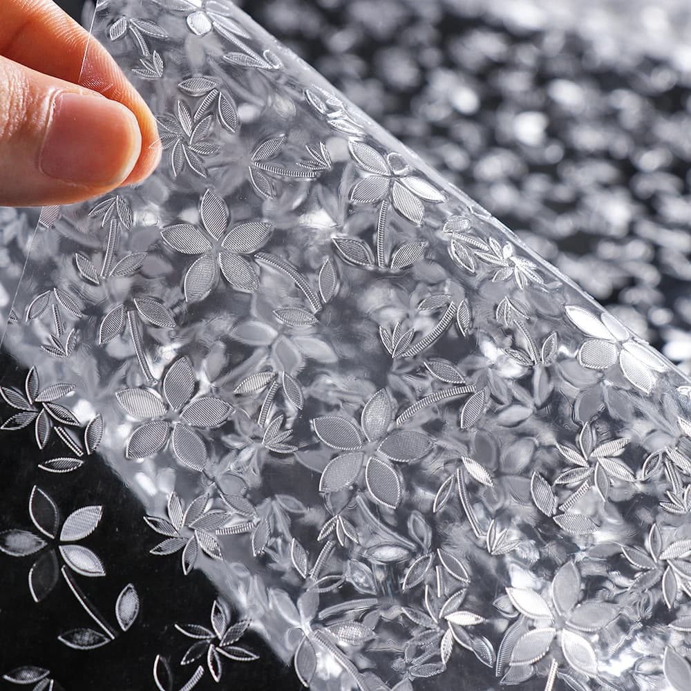 Film de Vitrail 3D Autocollant en Vinyle pour Décoration de Maison, Papier pour Fenêtre