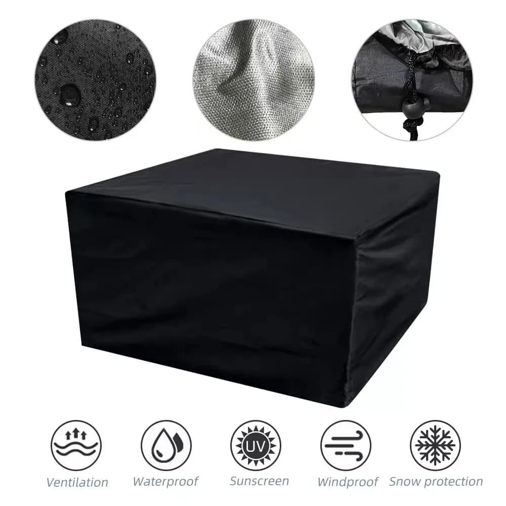 Juste de Protection Imperméable pour Meubles de Jardin, Couverture pour Chaise, Canapé, Table, Anti-Poussière, Taille 128, Extérieur