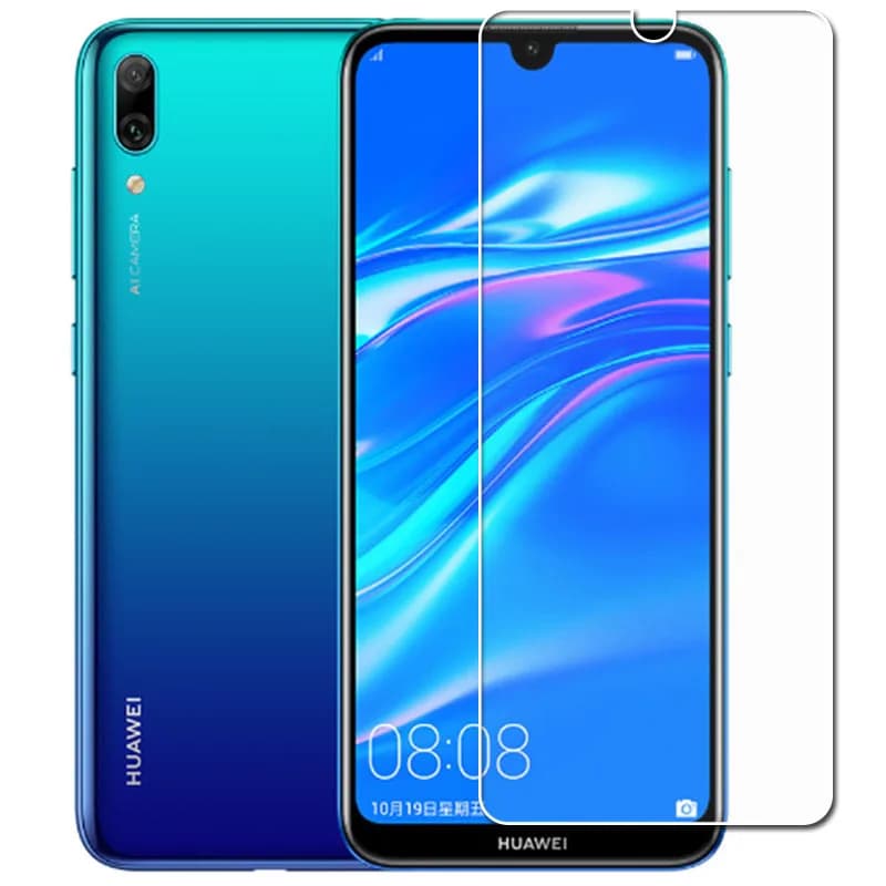 Protecteur d'écran en verre trempé 2019 pouces, Film de protection pour téléphone Huawei Y7 6.26