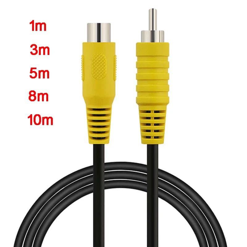 Câble d'extension Audio-vidéo RCA 1m 3m 5m 8m 10m 1 Rca mâle vers 1 Rca femelle
