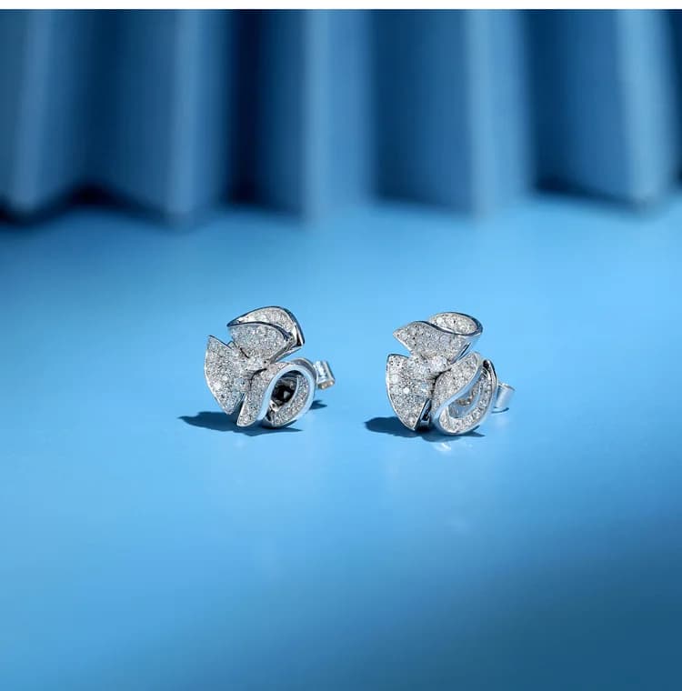 Boucles d'oreilles série Begonia Flower pour femmes, bijoux de fiançailles de fête de mariage, argent regardé 2020, cadeau de mode, nouveau, 925
