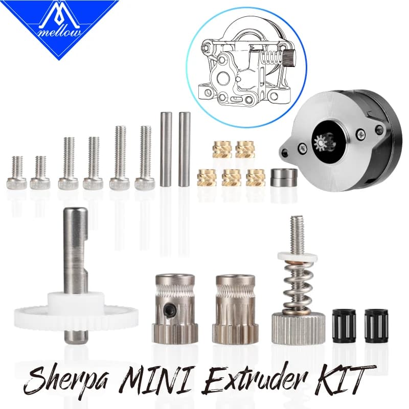 MINI extrudeuse Sherpa légère et douce, avec moteur à entraînement Direct, pour imprimante 3D Voron 2.4 creality 3D CR-10 Ender3 / PRO BLv