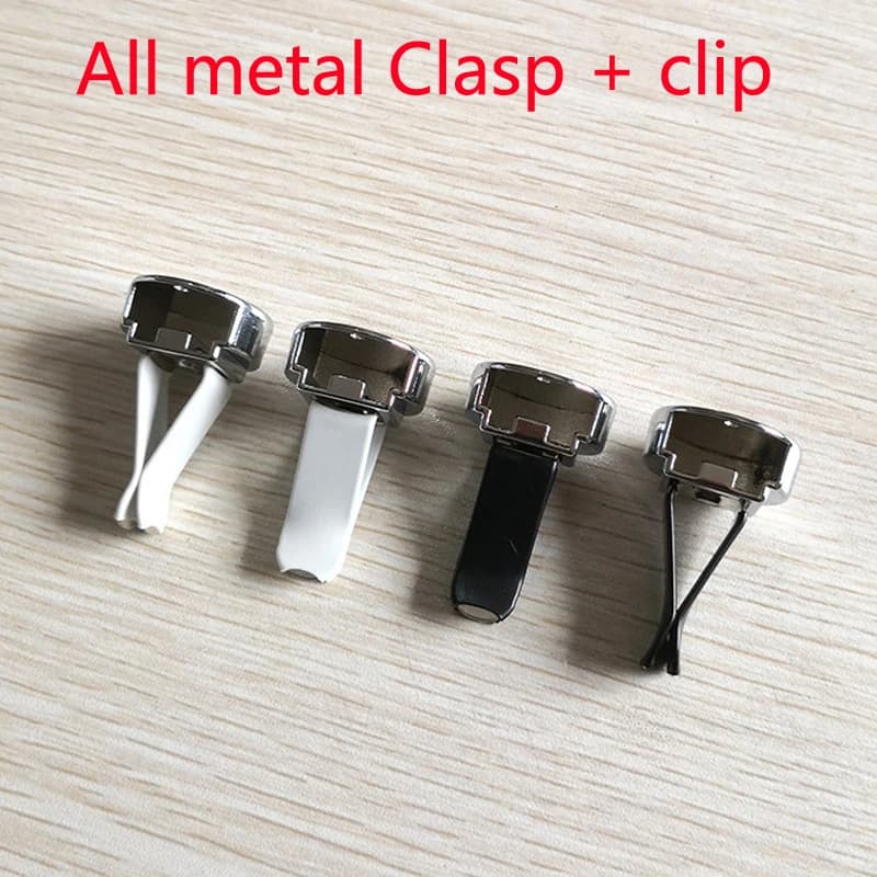 Fermoir et clip en métal pour diffuseur de parfum de voiture, désodorisant, évent de climatisation, étui à parfum automatique, 5 pièces