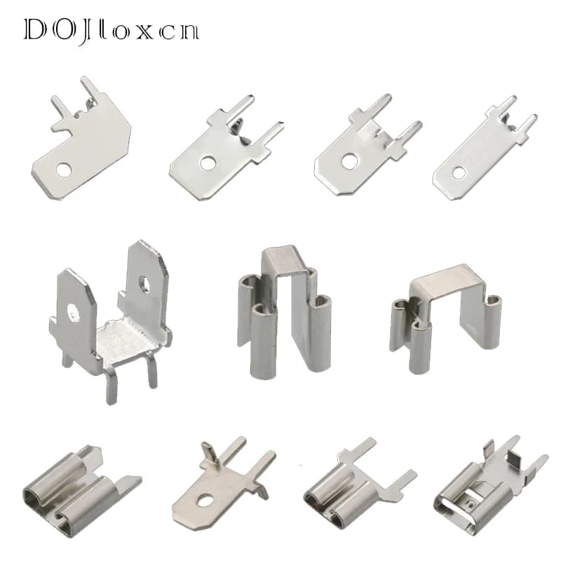 20/50/100/200/500 pièces, 6,3 mm, 250, languettes de soudure en laiton étamé, bornes de soudure pour circuits imprimés, connecteur, épaisseur des languettes de soudure pour PCB.