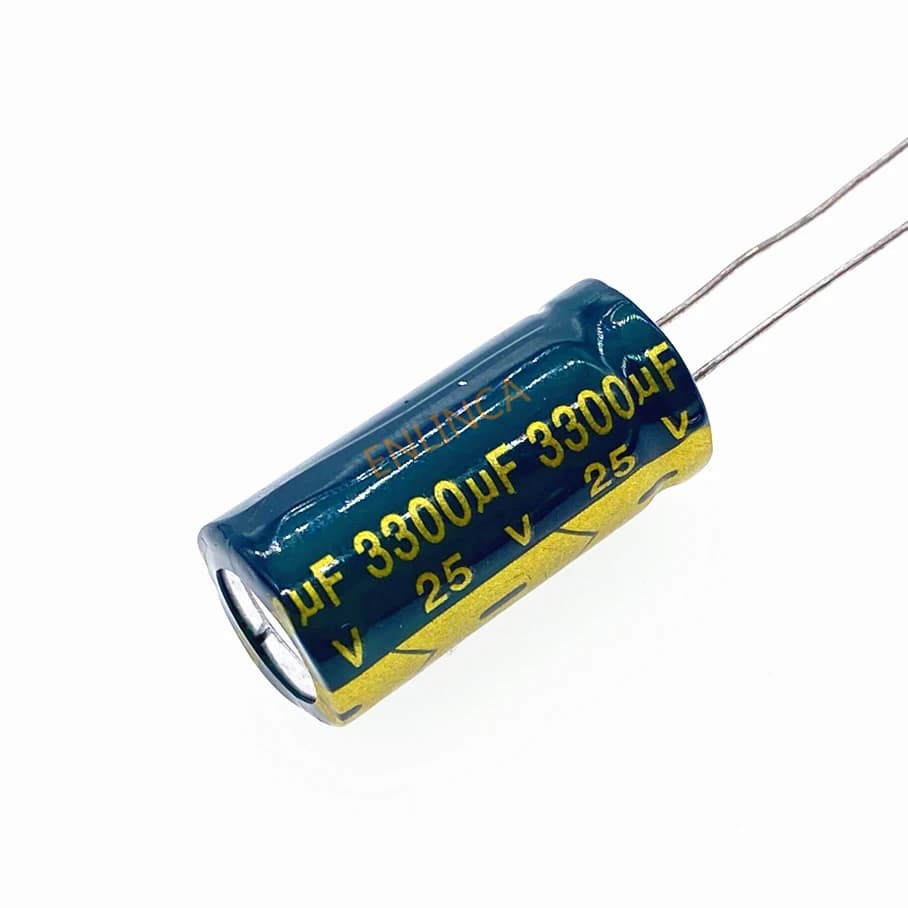 10 pièces/lot 25V 3300UF faible ESR/impédance condensateur électrolytique en aluminium haute fréquence taille 13*25 3300UF25V 20%