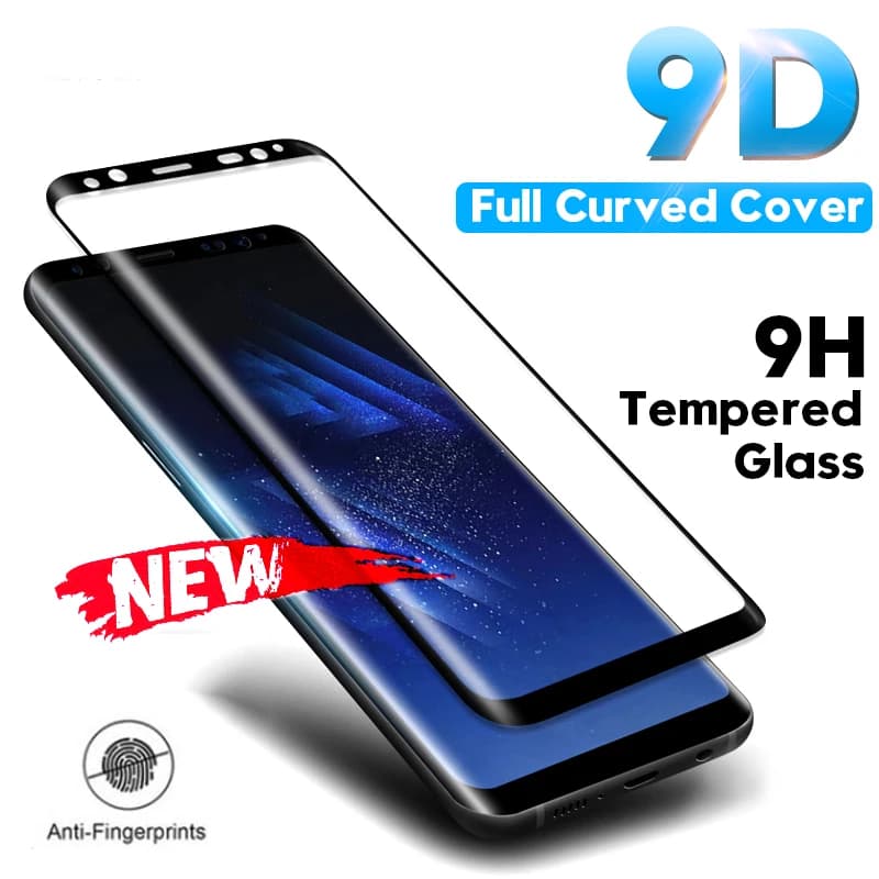 Film de verre trempé incurvé 9D pour Samsung Galaxy Note 8 9 S9 S8 Plus S7 Edge protecteur d'écran pour Samsung A6 A8 Plus 2018