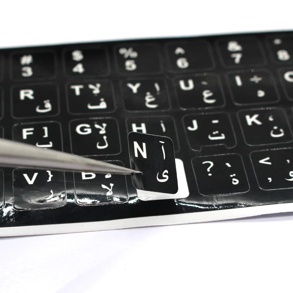 Autocollants de clavier pour ordinateur portable, espagnol, anglais, russe, français, allemand, arabe, coréen, japonais, hébreu, thaïlandais, lettres, couverture de disposition