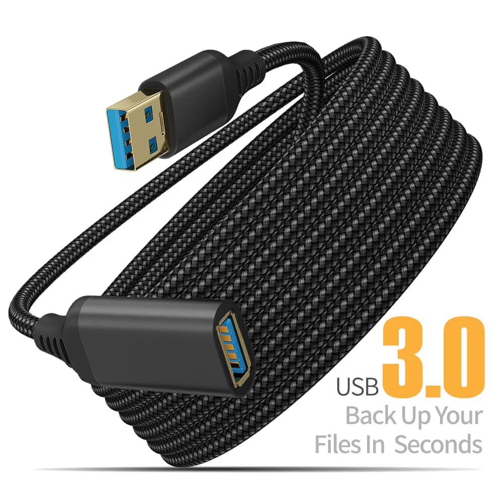 UTHAI – câble de transmission de données USB 3.0 tressé en Nylon, mâle-femelle, haute vitesse, câble d'extension pour ordinateur, caméra, imprimante