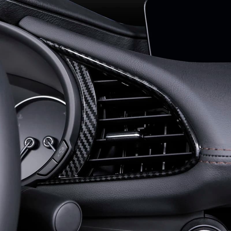 Couverture de grille de ventilation de climatiseur pour Mazda 3 Axela BP CX-30 DM, couverture de cadre de sortie d'air, tableau Prada de voiture, accessoires 2020-2023