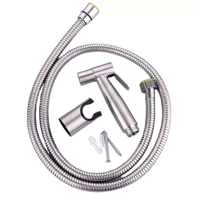 Pulvérisateur de toilette bidet noir, robinet de douche hygiénique, douchette à main en acier inoxydable, montage mural, accessoires de maison