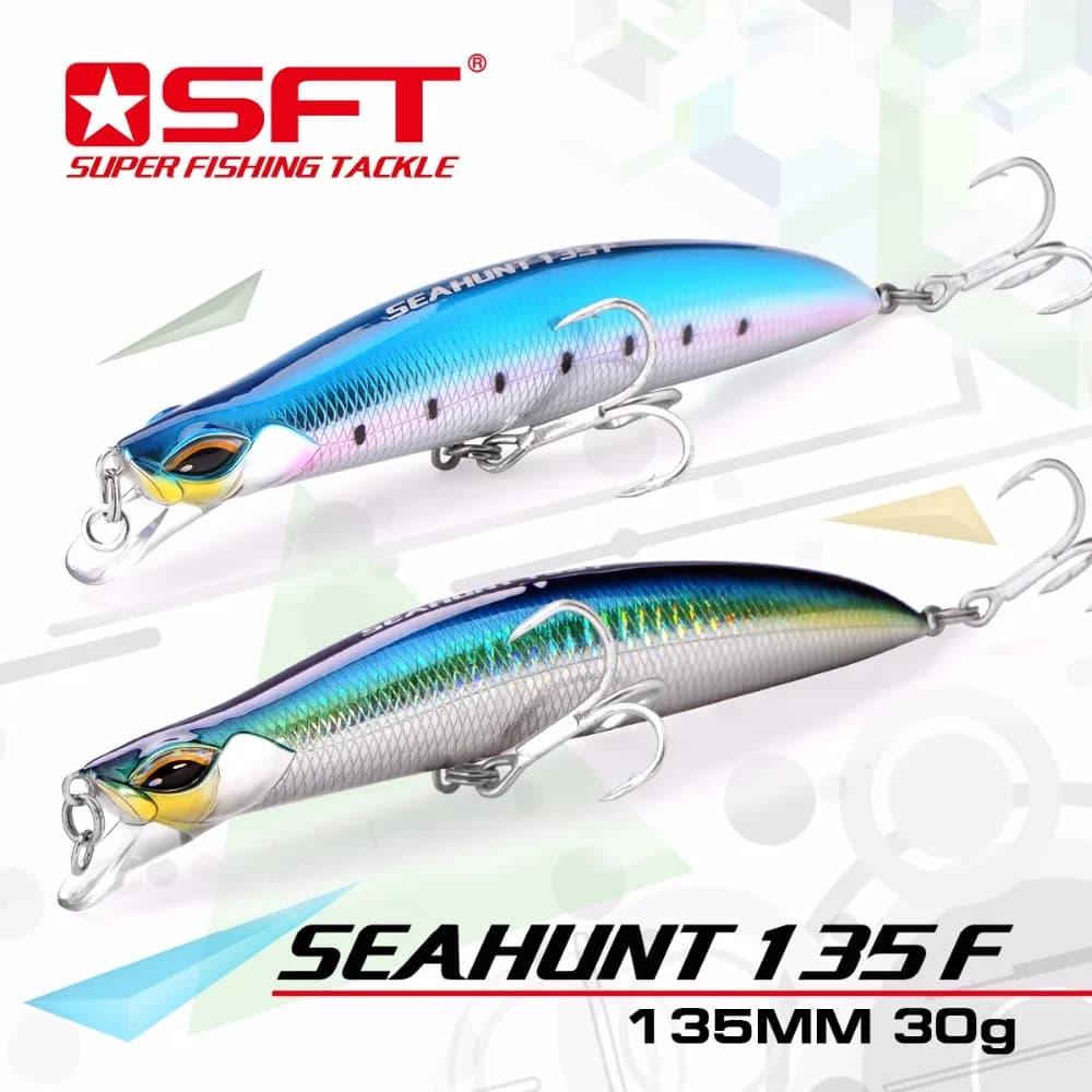 Leurre méné flottant dur, appât artificiel Wobble idéal pour la pêche à la manivelle, 135MM, 30G