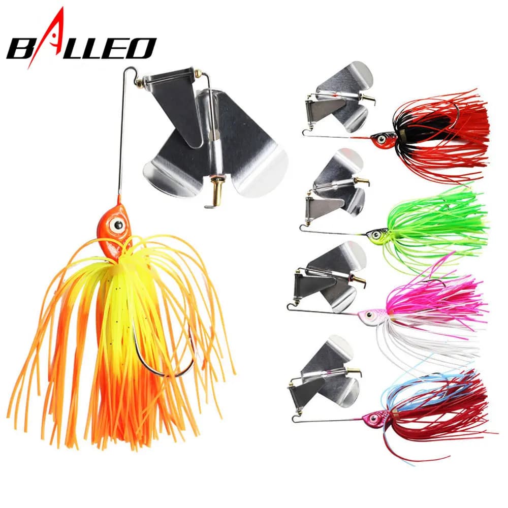 Balleo 14.7G/Spinner appât basse gabarit sans mauvaises herbes leurre de pêche Buzzbait wobbler chatterbait pour bar brochet walleye matériel de poisson