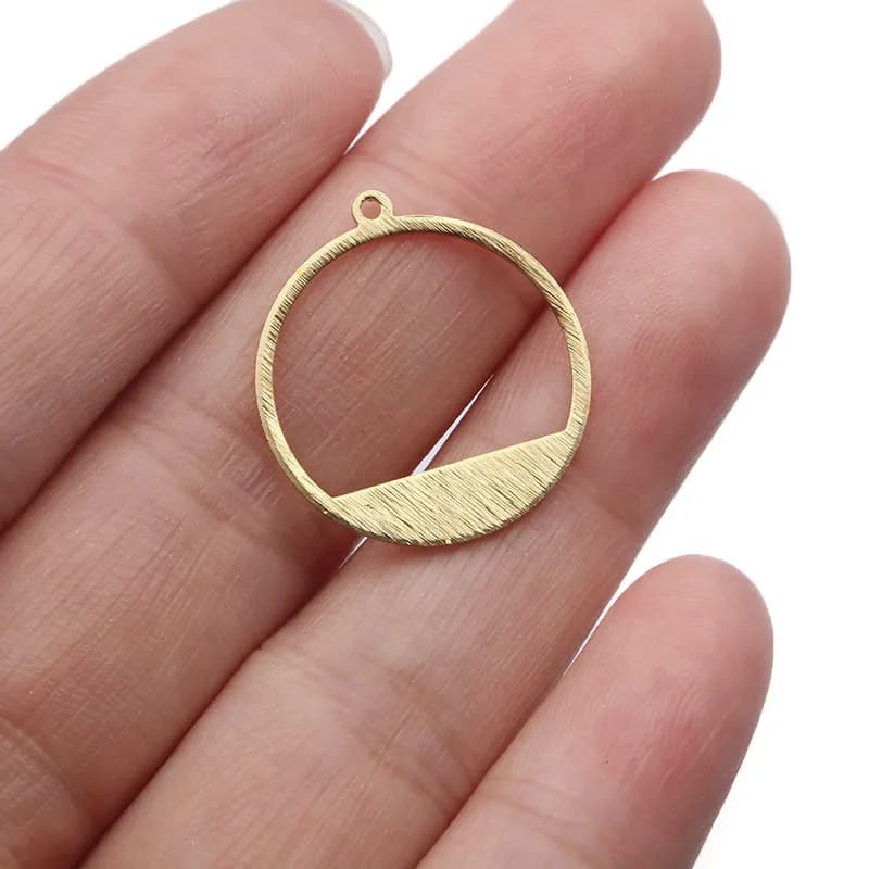 Boucles d'oreilles rondes texturées en laiton, breloques, pendentif pour bricolage, résultats de bijoux faits à la main, fournitures de fabrication, 10 à 20 pièces