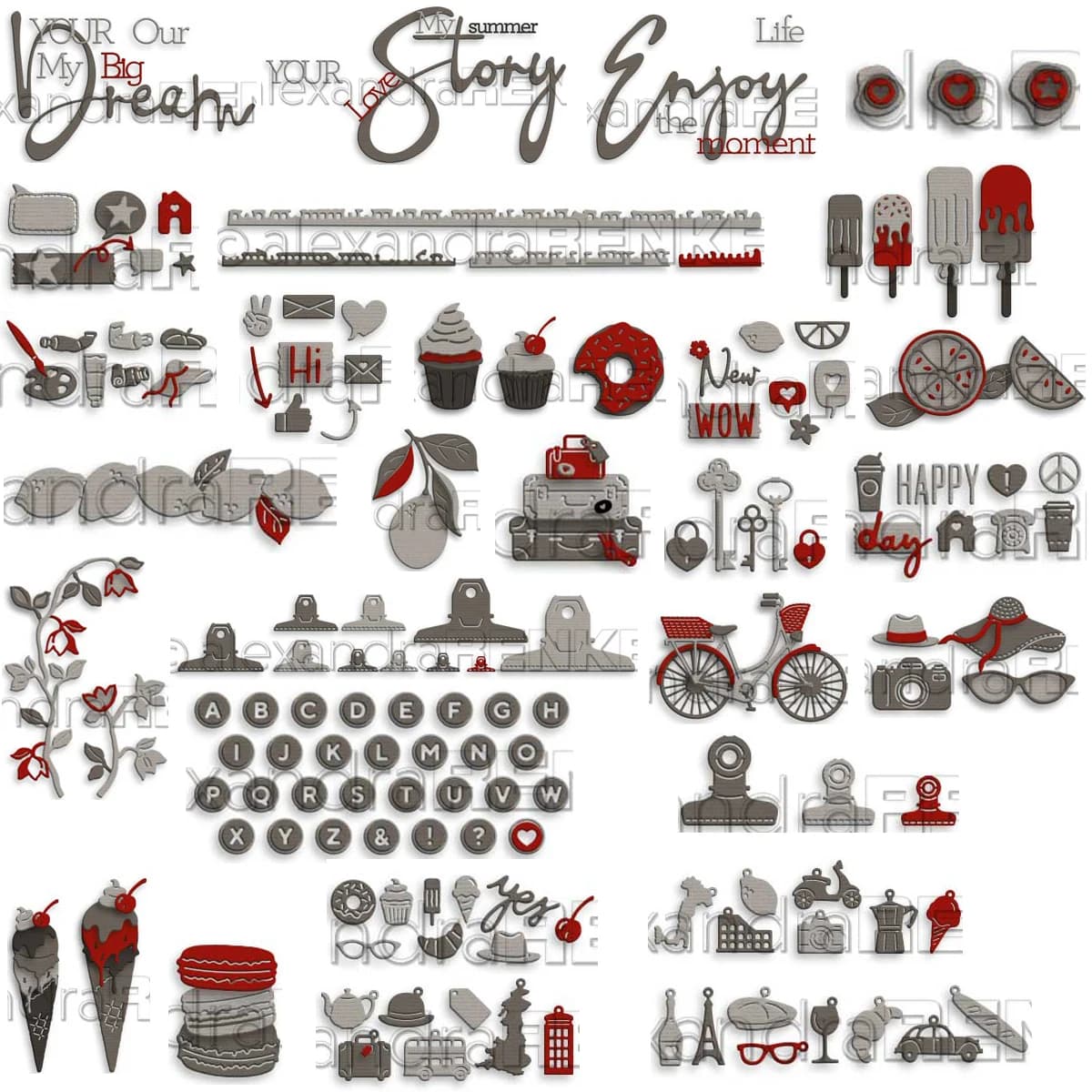 Matrices de découpe en métal Piggy Craft, moule de découpe, diverses séries de cartes de vœux, Scrapbook, couteau artisanal en papier, moule, poinçon de lame, pochoirs