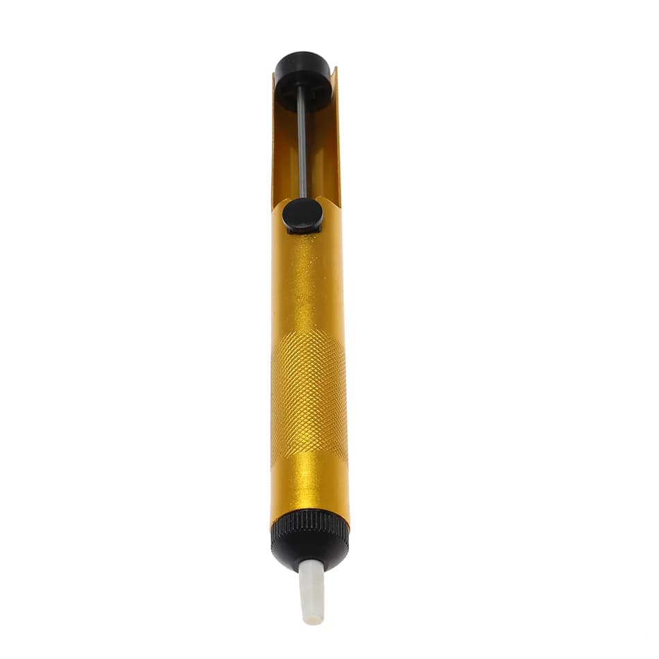 Pompe à dessouder en métal en aluminium, odord'aspiration, enlèvement de stylo, dessoudeur de fer à souder sous vide, outils de soudage à la main, 18 ventouses, 1PC