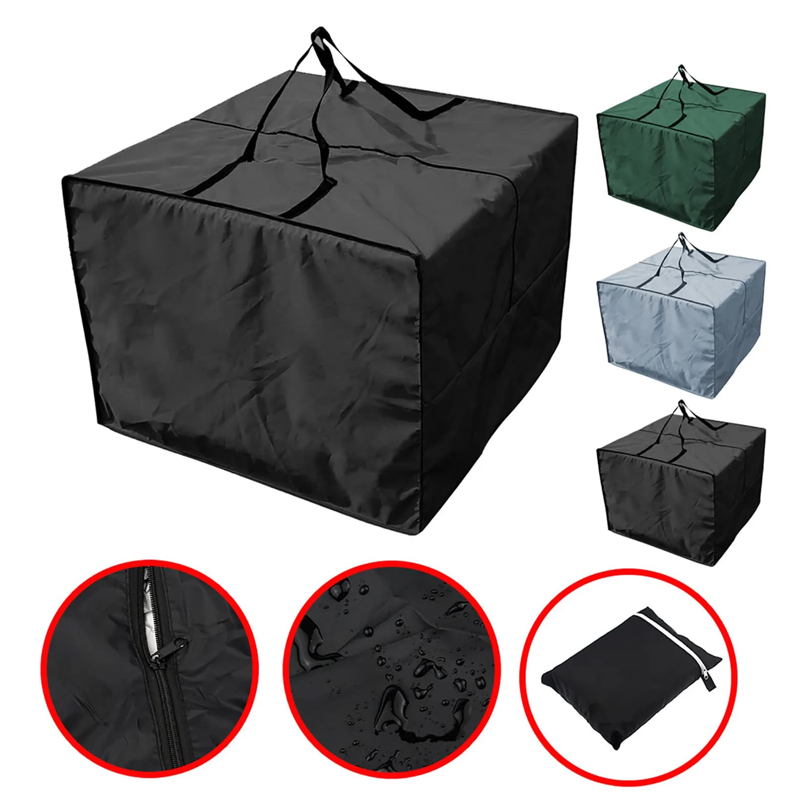 Sac de rangement de grande capacité, housse de protection étanche, multifonction, coussins de siège de meubles, extérieur, jardin