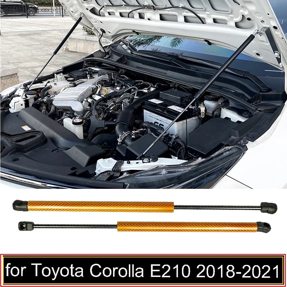 Entretoises de capot avant pour Toyota Corolla E210 2018 – 2026, Support de levage modifié, tige de Piston, amortisseurs à ressort, cylindres