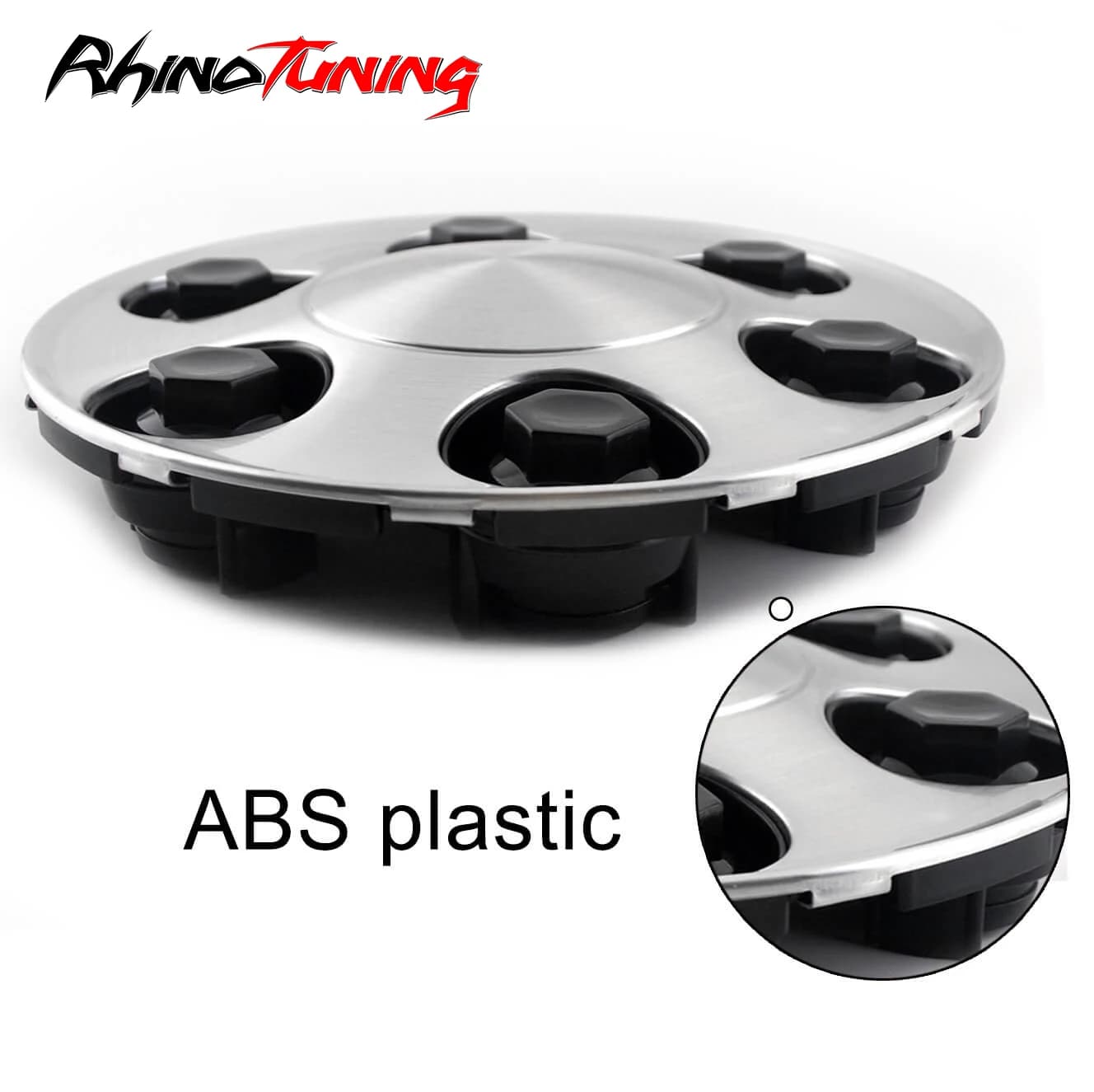RhinoTuning 1 pièce 198mm 6 cosses capuchons centraux de roue moyeu adapté 2007-2013 banlieue 2007-2013 jante Tahoe # 9596341 # 9595469 Accessoires de voiture