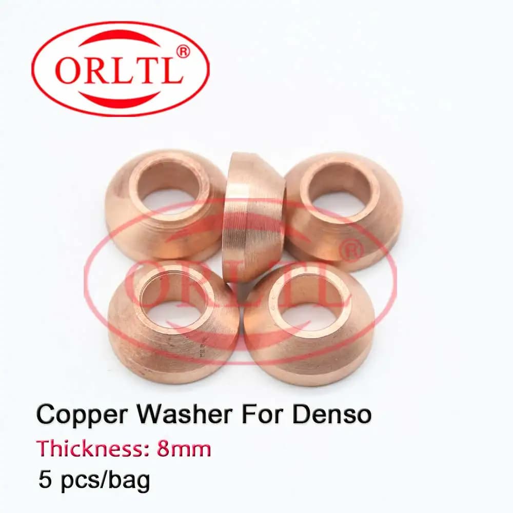 Joint d'étanchéité 10 pièces, pièces de rechange pour injecteur automobile, rondelle en cuivre pour buse d'injecteur d'huile 8mm pour injecteur DENSO 095000-5471
