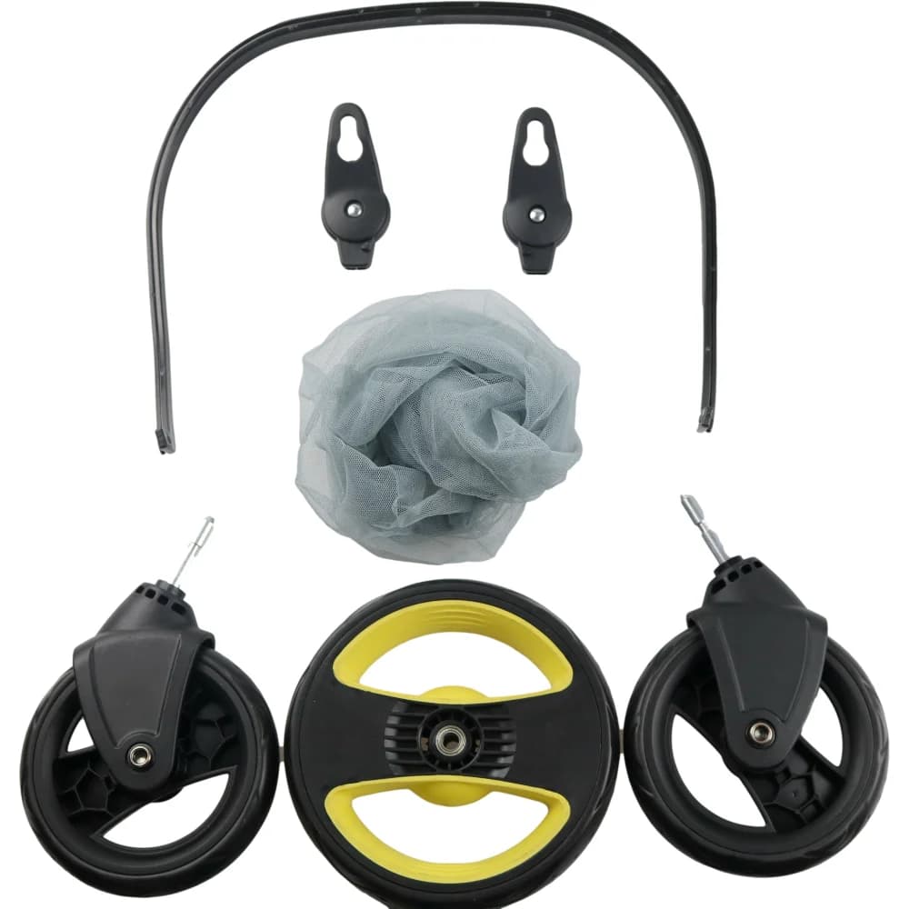 Roues d'origine pour poussette Donna/Doona, remplacement de la moustiquaire, housse de pluie, housse en cuir, coussin en coton, coussin anti-poussière, accessoires pour poussette