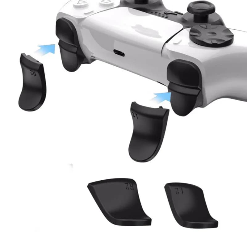 R2 L2 double déclencheur extension clé amélioration bouton allongé partie pour Sony DualSense 5 PS5 contrôleur manette étui accessoire
