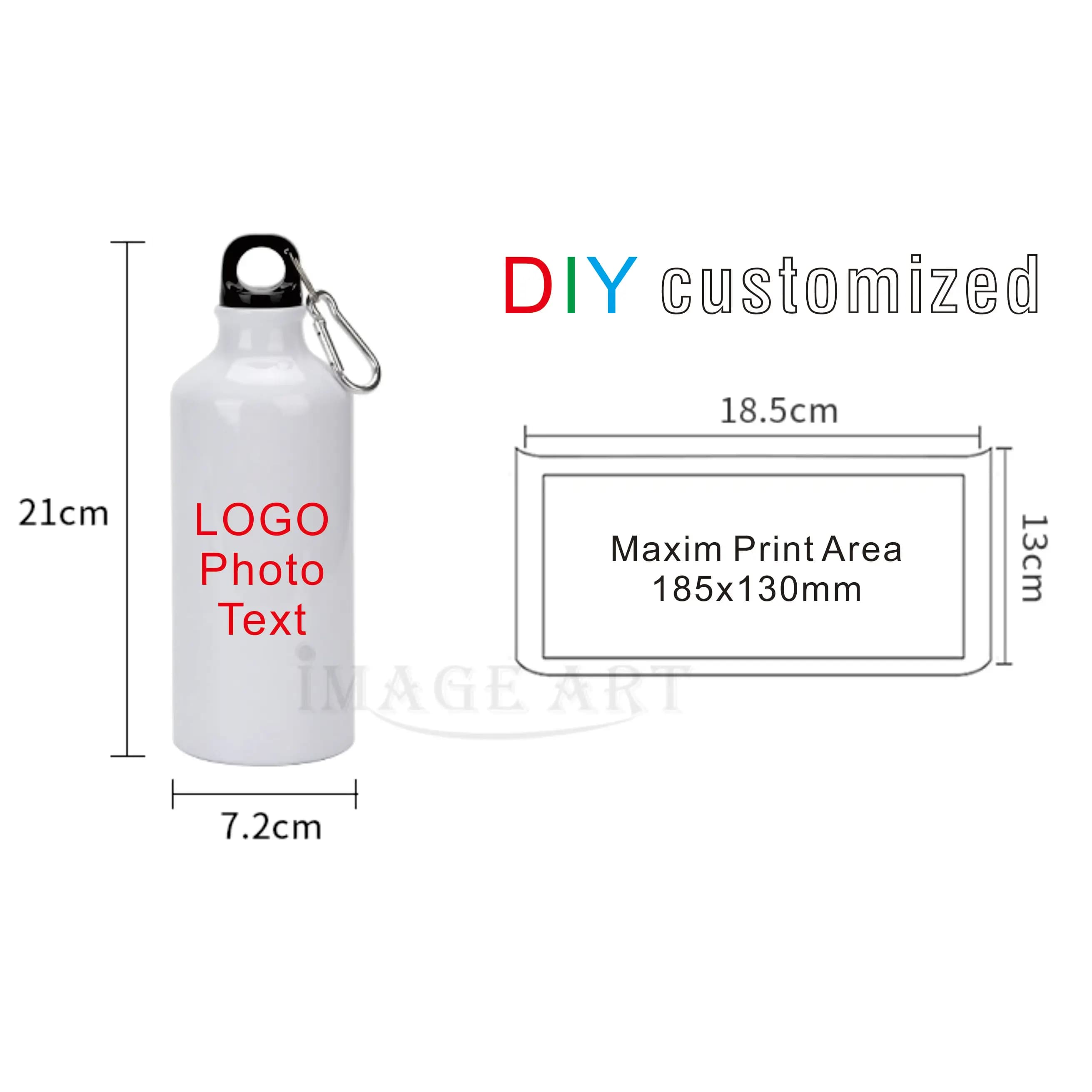 Bouteille de Sport de 600ML, bricolage personnalisé, impression colorée, LOGO Photo en aluminium pour motard, randonneur, cadeaux de Promotion de voyage, cadeaux Souvenir