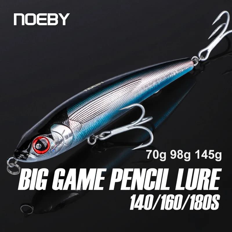 Leurre de pêche Noeby Sinking Pencil 14cm70g 16cm98g 18cm145g Stickbait Wobblers Appâts artificiels durs pour la pêche au thon en mer