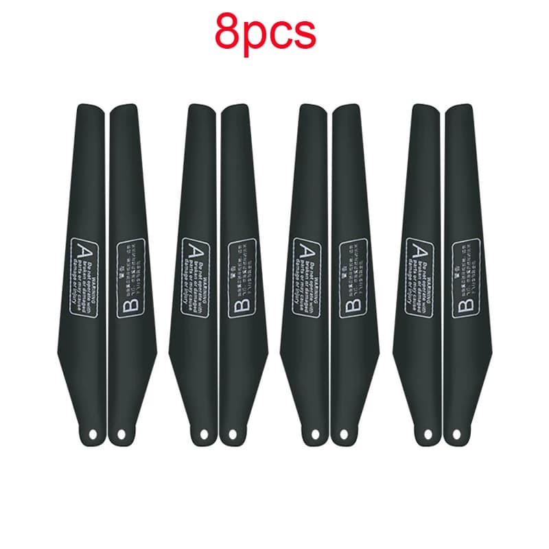 Hélice d'hélicoptère RC 9cm/10cm/15cm/16cm/17cm/24cm, pales de ventilateur, palette CW CCW noir A B, accessoires universels pour modèle d'avion, 8 pièces