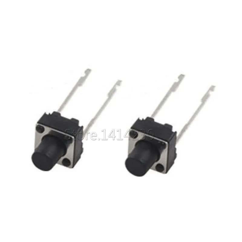 100 pièces 6*6*7mm milieu 2 broches longues broches Tact bouton poussoir interrupteur 6x6x7mm Micro interrupteur